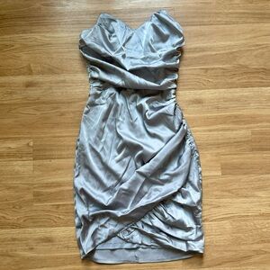 Missguided silver dress